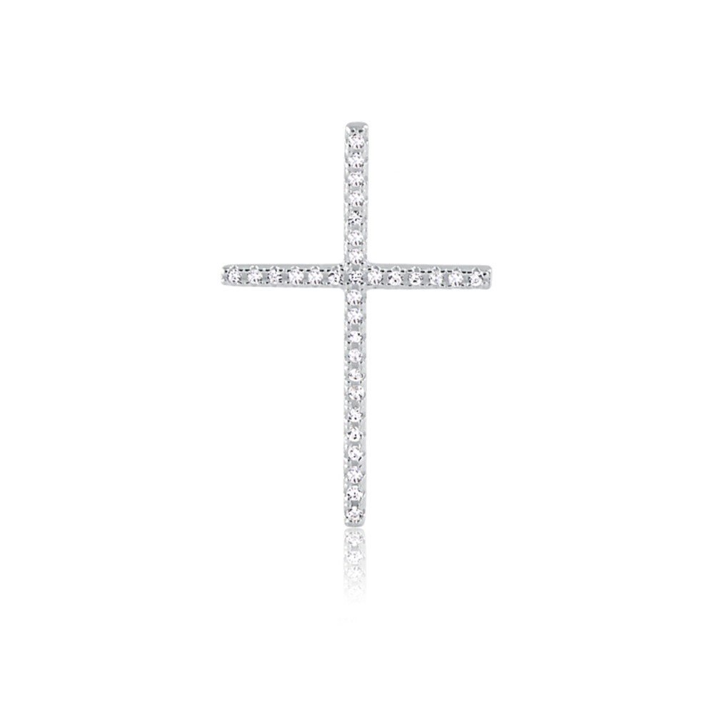 Imagem do produto Pingente cruz cravejado prata 925