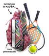 tennis tote raqueteira - onça mix listras