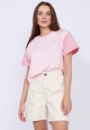 Camiseta Raglan Mixed - Rosa