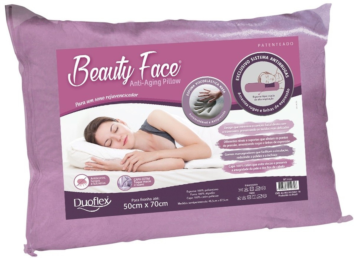 Foto do produto Travesseiro Beauty Face - Anti-rugas Duoflex