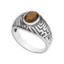 imagem do produto Anel - Labirinthus 100% Prata & Olho de Tigre | Ring – Labirinthus 100% Silver and Tiger Eye