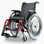 Cadeira de Rodas Alumínio K3 Ortobras Dobrável com Encosto Tensionável