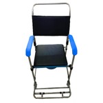 Cadeira de Banho Higiênica Reforçada com Assento Estofado Removível e Coletor D50 Dellamed