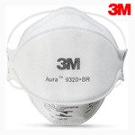 Máscara 3M Aura 9320+BR Descartável Profissional de Proteção Respiratória N95 PFF2