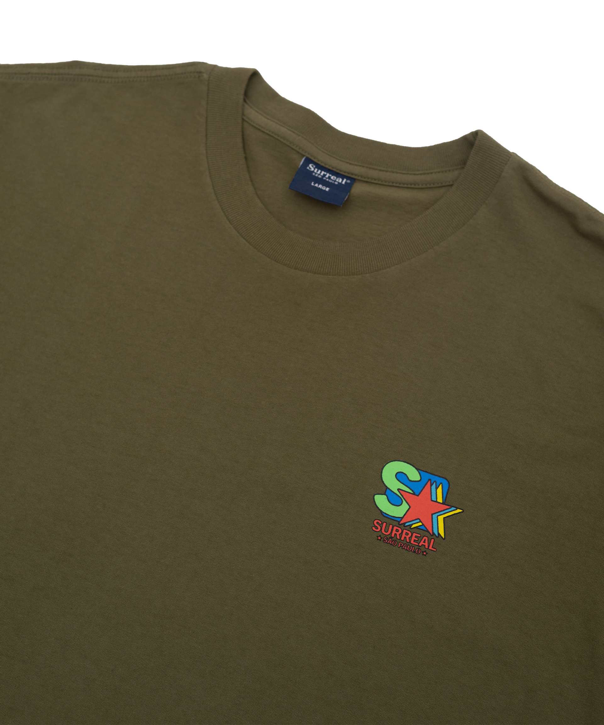 Camiseta Surreal Stars Logo Verde