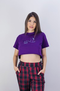 CROPPED 90'S PLANET ROXO