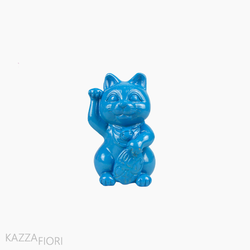 Gato da Sorte Decorativo (Maneki Neko) - Azul