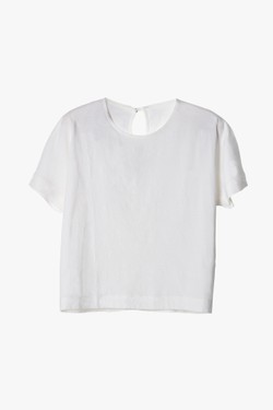 Top linho t-shirt Cora branco