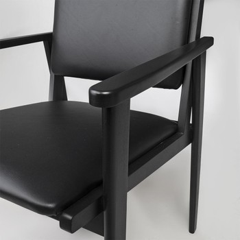 Foto do produto Cadeira Kell Ebanizada Tecido