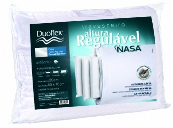 TRAVESSEIRO ALTURA REGULÁVEL NASA DUOFLEX