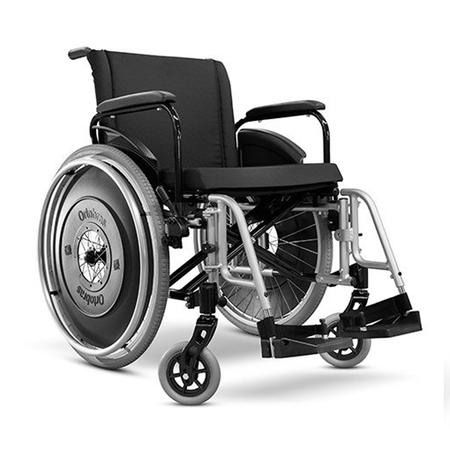 Cadeira de Rodas Alumínio ULX Ortobras Super Resistente Dobrável em Duplo X