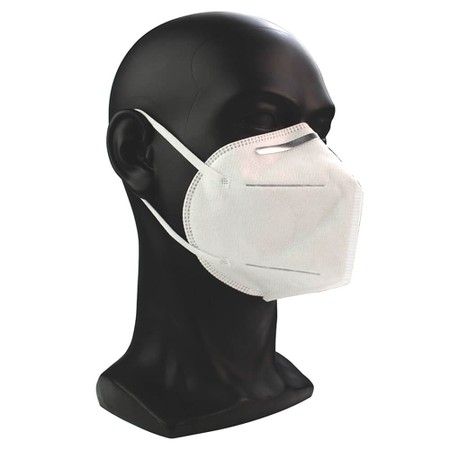 Kit Máscara Descartável Profissional KN95 de Proteção Respiratória Branca - 2 Unidades