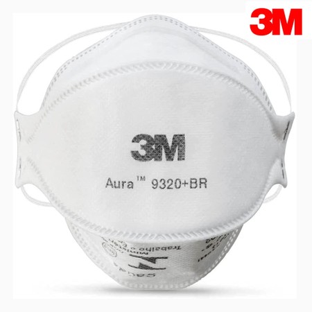 Máscara 3M Aura 9320+BR Descartável Profissional de Proteção Respiratória N95 PFF2