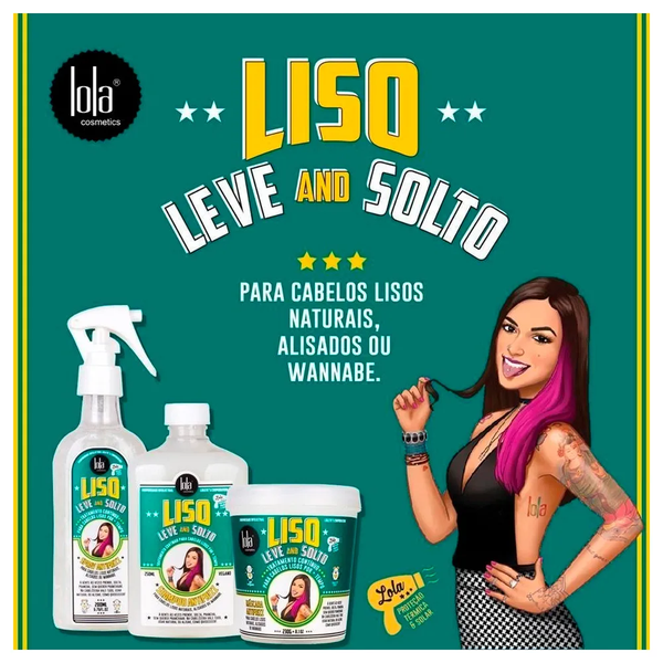 Foto do produto Shampoo Antifrizz 250ml Liso, Leve and Solto - Lola