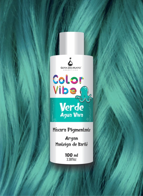 Foto do produto Máscara Pigmentante Verde Água Viva 100ml - Color Vibe