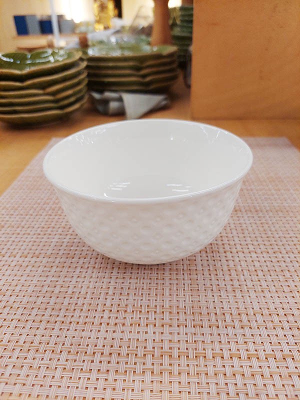 Bowl Branco Porcelana Losango