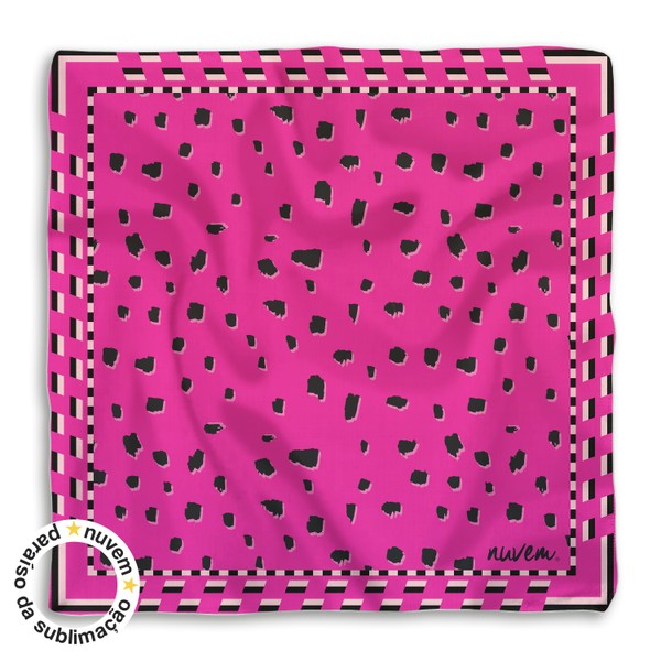 Foto do produto lenço coleção primavera/verão - rosa print
