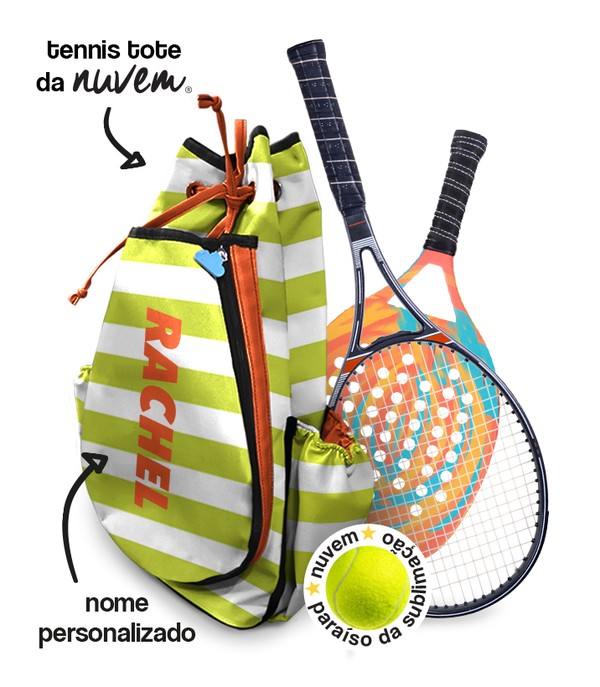 Foto do produto tennis tote raqueteira unissex - laranja com limão