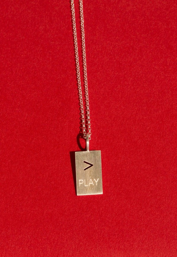 Foto do produto colar play prata 70cm