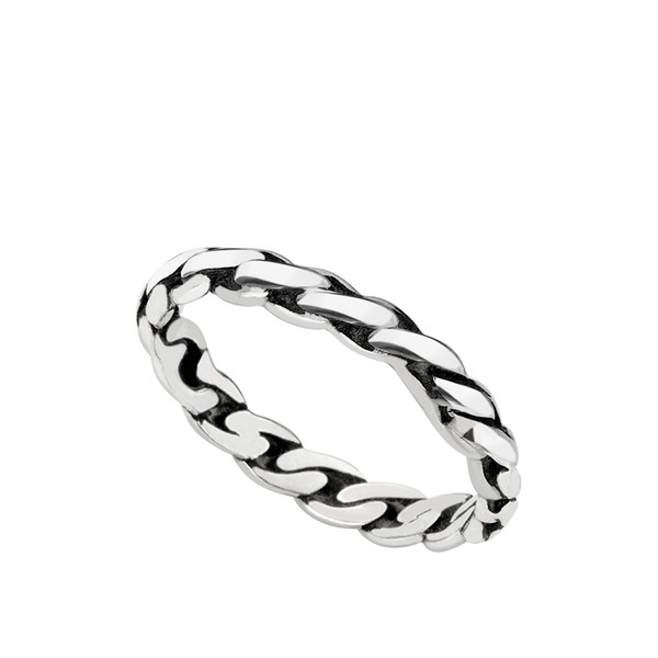 Aliança - Braided Cuff 100% Prata | Ring – Braided Cuff 100% Silver