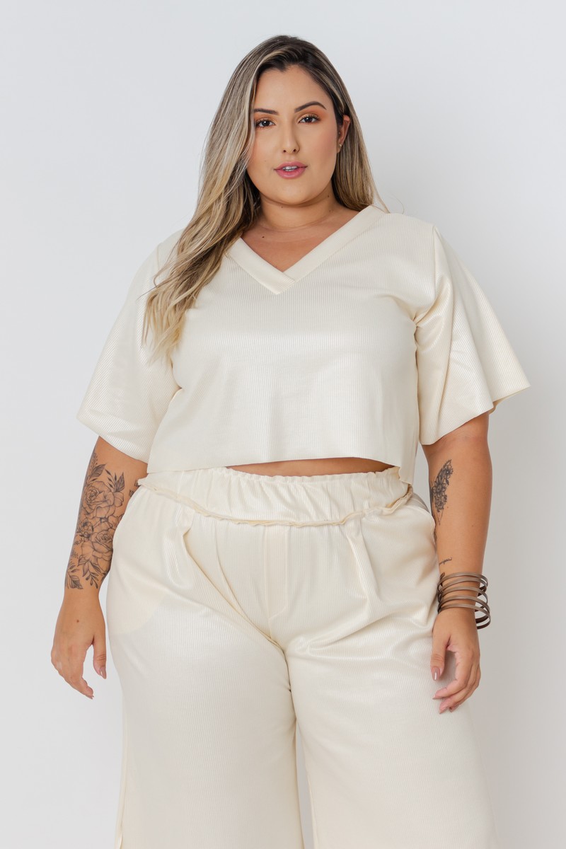 CROPPED GLOSSY – CREME