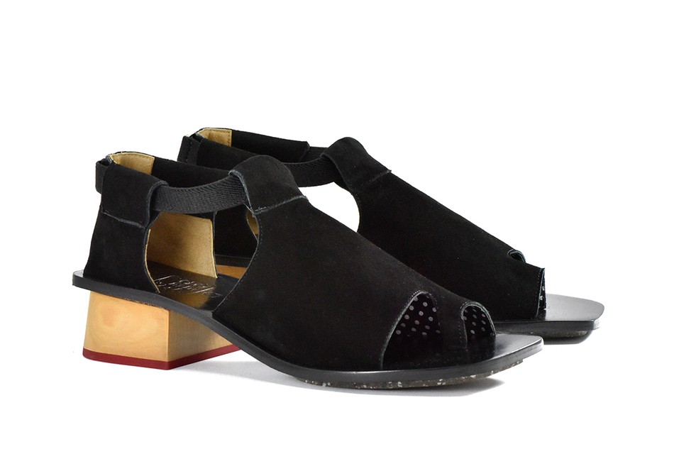 Sandália Vyrsan Top Camurça Preta + Acessórios|Vyrsan Top Sandal Black Suede + Accessories