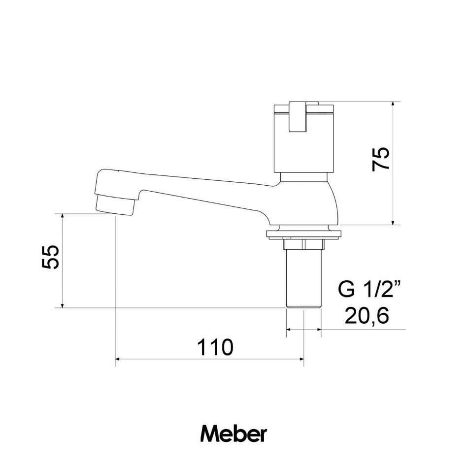 Torneira Meber Concept Cromado Lav Mesa 1194 C44