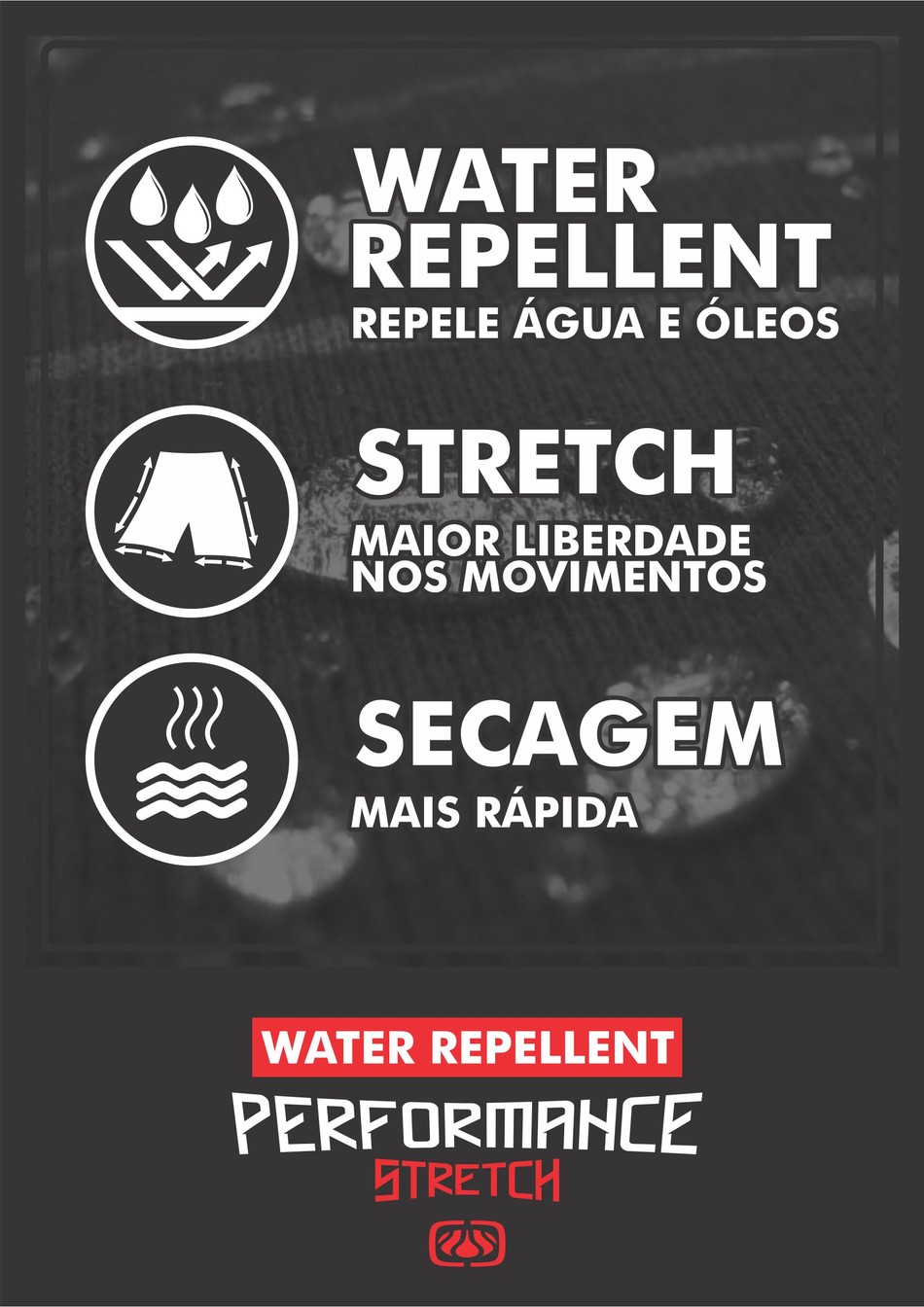 BERMUDA BOARDPOCKET LISTRAS DEGRADÊ PERFORMANCE WATER REPELLENT