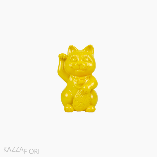 Gato da Sorte Decorativo (Maneki Neko) - Amarelo