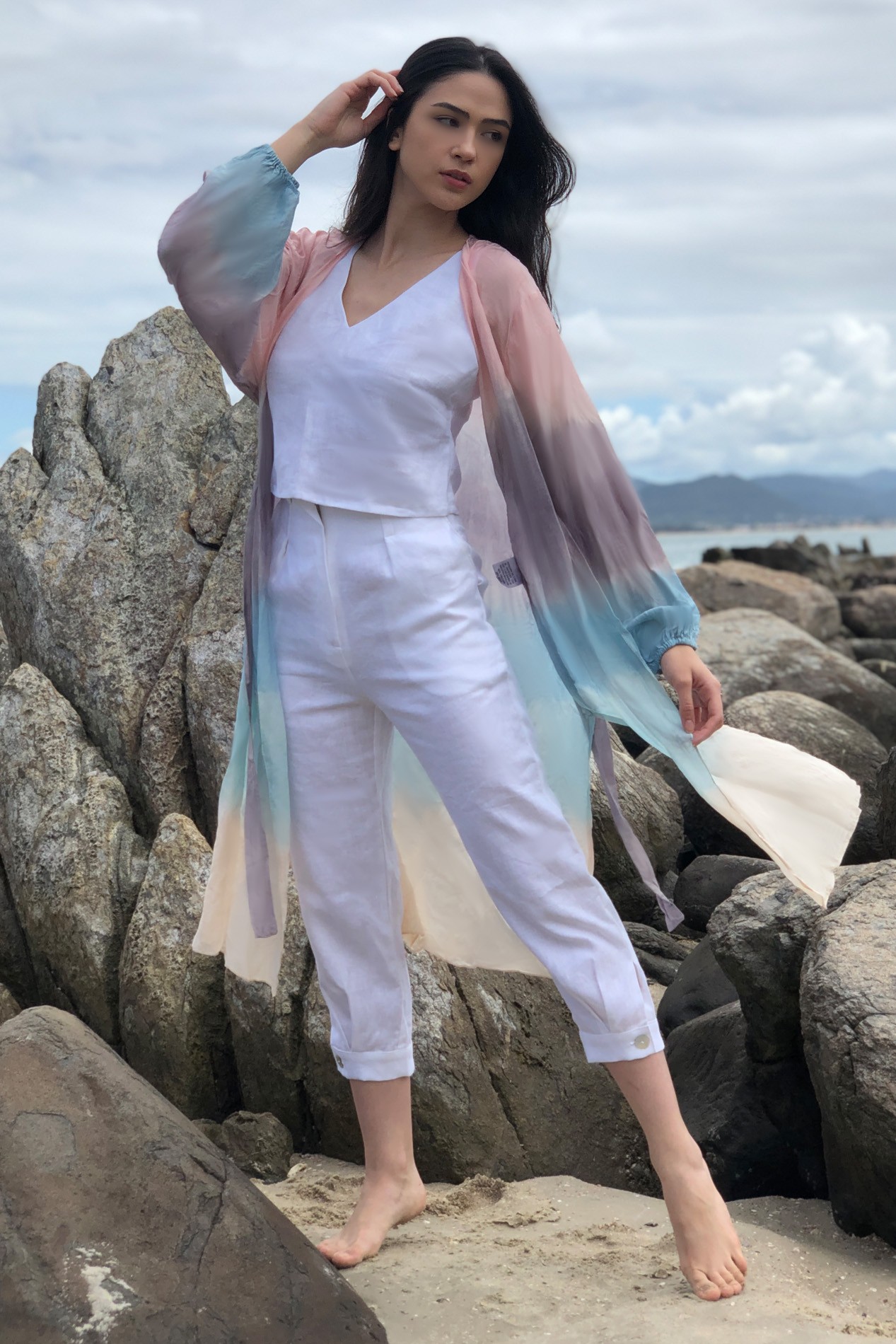 Foto do produto Kimono Sa Arcobaleno com Seda
