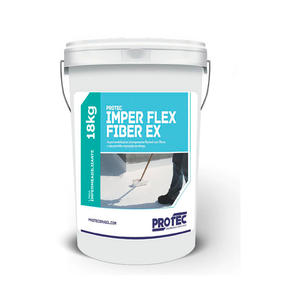Protec Imper Flex Fiber RV 18kg - Branco