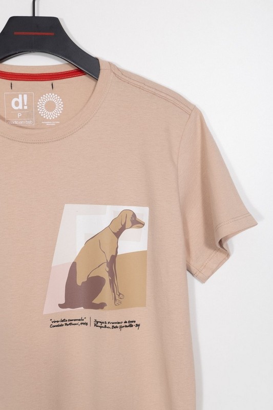 camiseta cachorro caramelo